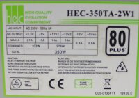 HEC-350TA-2W1 ATX Netzteil 350 Watt 80+   #302576
