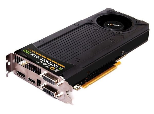 Zotac GeForce GTX 760 2 GB GDDR5 2x DVI, HDMI, DP PCI-E    #302764