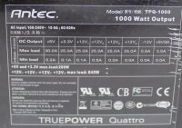 Antec TruePower Quattro TPQ-1000 ATX Netzteil 1000 Watt (optische Makel) #302832