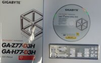 Gigabyte GA-Z77-D3H Rev.1.0 - Handbuch - Blende - Treiber...