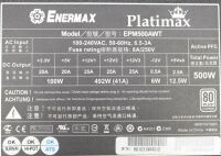 Enermax Platimax EPM500AWT ATX Netzteil 500 Watt 80+...