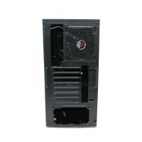 MS-Tech CA-0335 ATX PC Gehäuse MidTower USB 3.0 Seitenfenster schwarz   #303408