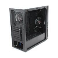 MS-Tech CA-0335 ATX PC Gehäuse MidTower USB 3.0 Seitenfenster schwarz   #303408