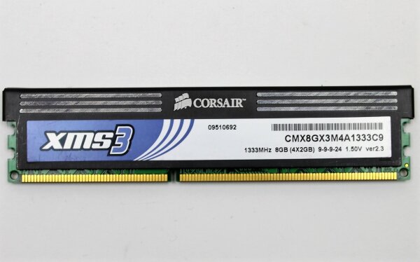 Corsair XMS3 2 GB (1x2GB) CMX8GX3M4A1333C9 DDR3-1333 PC3-10600   #304256