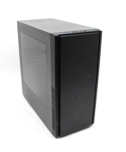 MS-Tech CA-0335 ATX PC Gehäuse MidTower USB 3.0 Seitenfenster schwarz   #304520