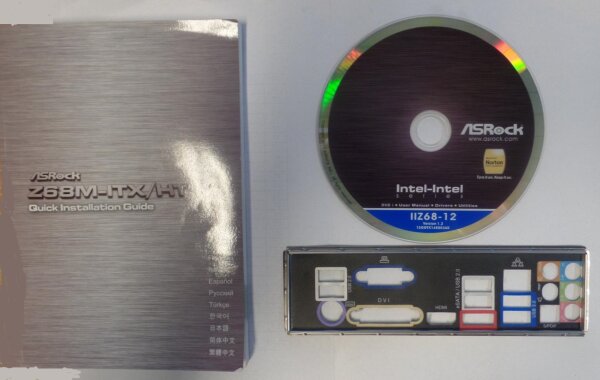ASRock Z68M-ITX/HT - Handbuch - Blende - Treiber CD   #304529