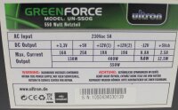 Ultron GreenForce UN-550G ATX Netzteil 550 Watt   #304861