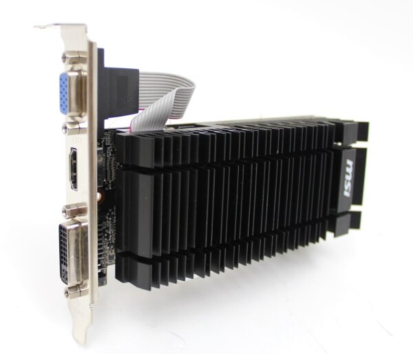 MSI GeForce GT 610 2 GB DDR3 passiv silent N610-2GD3H/LP PCI-E schwarz #305172