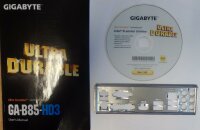 Gigabyte GA-B85-HD3 Rev.1.0 - Handbuch - Blende - Treiber...