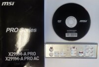 MSI X299M-A Pro MS-7B40 Rev.1.1 - Handbuch - Blende -...