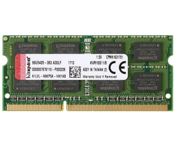 Kingston ValueRAM 8 GB (1x8GB) KVR16S11/8 DDR3-1600 PC3-12800S SO-DIMM #305334