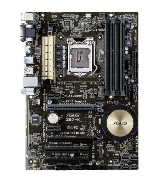 ASUS Z97-K Intel Z97 mainboard ATX socket 1150 Refurbished   #305399