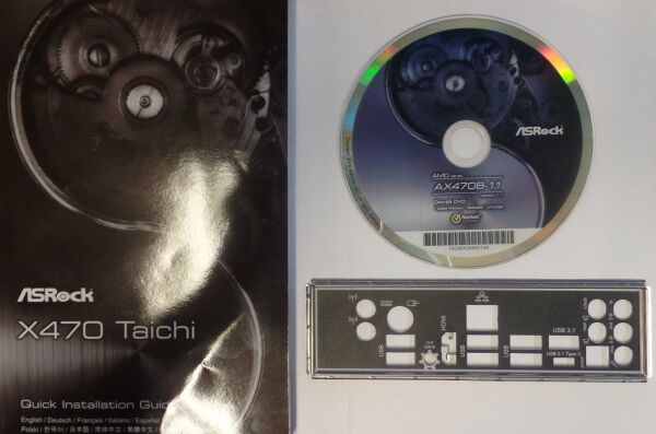 ASRock X470 Taichi - Handbuch - Blende - Treiber CD   #305865