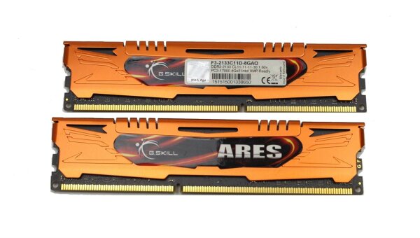 G.Skill Ares 8 GB (2x4GB) F3-2133C11D-8GAO DDR3-2133 PC3-17000   #306139