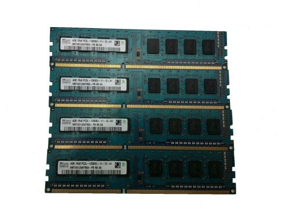 Hynix 16 GB (4x4GB) HMT451U6AFR8A-PB DDR3L-1600 PC3L-12800   #306159