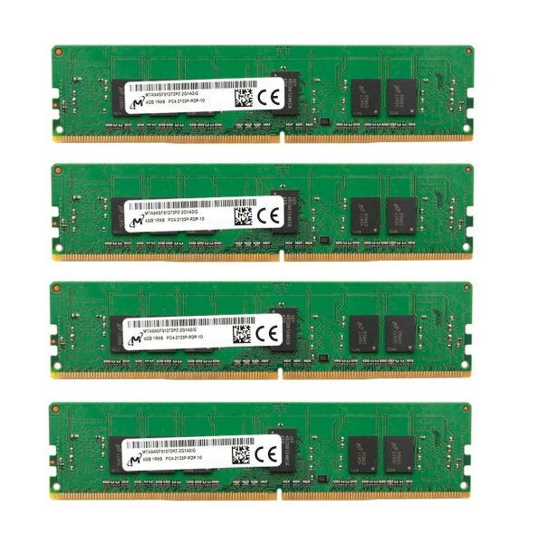Micron 16 GB (4x4GB) MTA9ASF51272PZ-2G1A2IG DDR4-2133 PC4-17000R reg ECC #306274