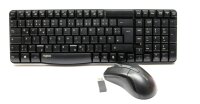 Rapoo E1050 Wireless Keyboard Tastatur mit Emfänger und Maus schwarz   #306311