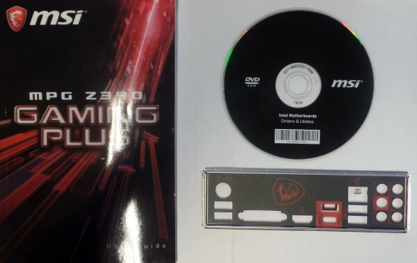 MSI MPG Z390 Gaming Plus MS-7B51 - Handbuch - Blende - Treiber CD   #306794