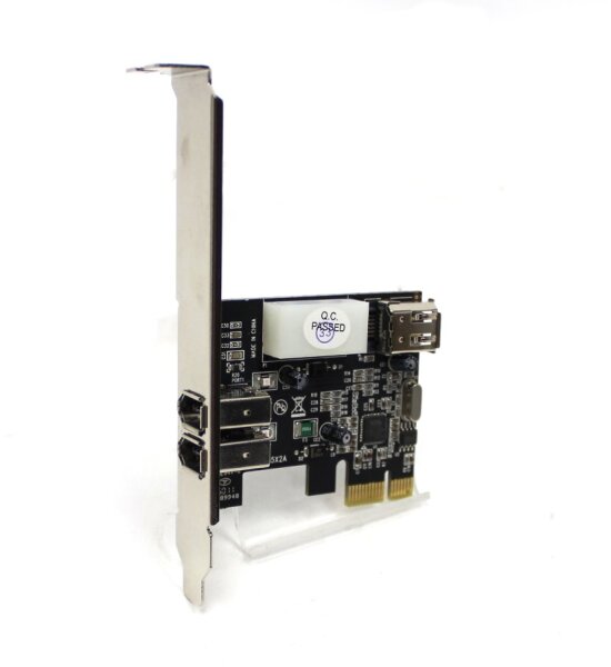 Firewire 2-Port IEEE1394a + 1 x intern Controller Kart PCI-E x1  #306833