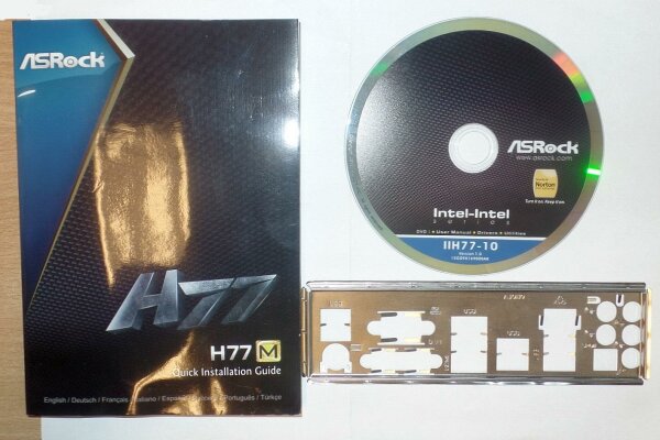ASRock H77M - Handbuch - Blende - Treiber CD   #307233