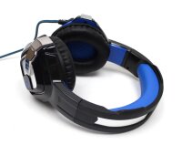 Stereo Gaming-Headset mit LED-Beleuchtung 3.5mm Klinke USB  #307312