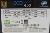 Ultron RealPower Eco Silent 450 ATX Netzteil 450 Watt 80+   #307720