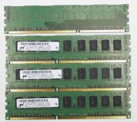 Micron 4 GB (4x1GB) MT9JSF12872AZ-1G4G1ZE DDR3-1333 PC3-10600E ECC #308280