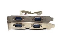 4 x COM-Port Serielle Schnittstelle RS-232 Adapter-Karte PCIe x1   #308647