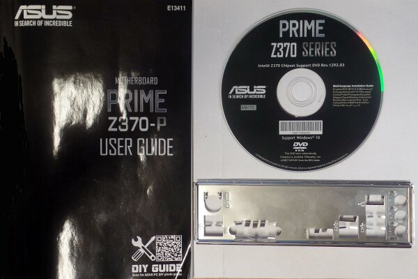 ASUS Prime Z370-P Rev.1.01 - manual - i/o-shield - CD-ROM with drivers   #308665