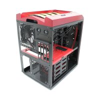 AeroCool Xpredator Cube RG Edition Micro ATX PC case  USB 3.0 red   #309170