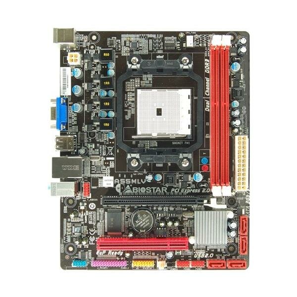Biostar A55MLV Ver. 6.0 AMD A55 Mainboard Micro ATX Sockel FM1  #309233