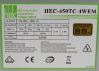 HEC HEC-450TC-4WEM ATX Netzteil 450 Watt 85+  #309390