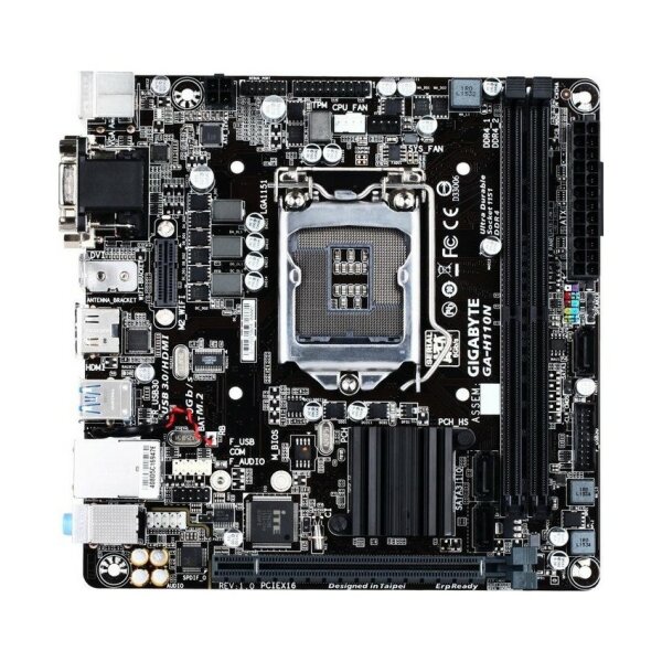 Gigabyte GA-H110N Rev.1.0 Intel H110 Mainboard Mini-ITX Sockel 1151  #309499