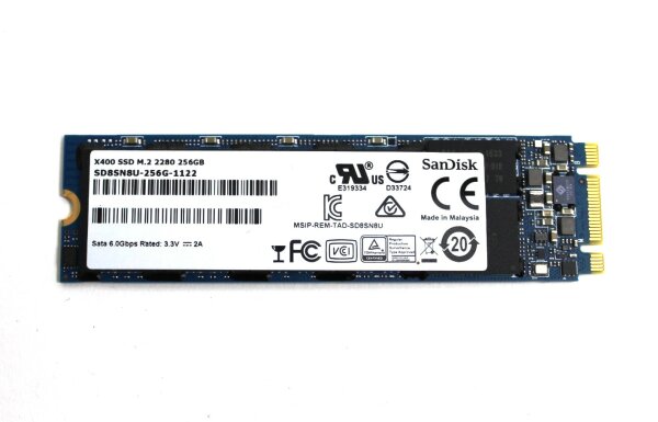 SanDisk X400 256 GB M.2 2280 SSD SD8SN8U-256G-1122 SSM   #309633