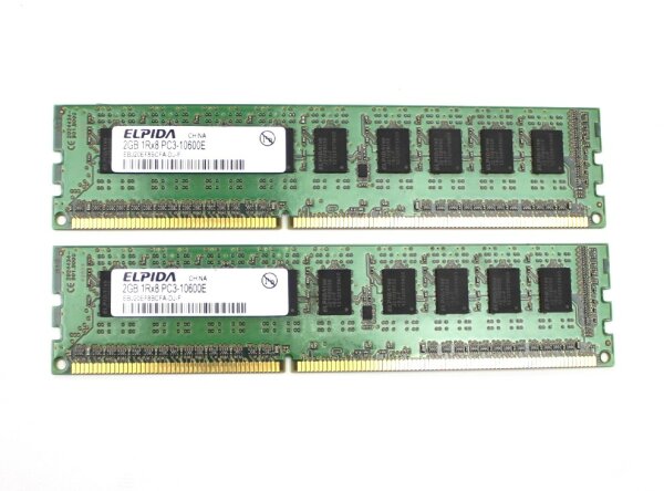 Elpida 4 GB (2x2GB) DDR3-1333 ECC PC3-10600E EBJ20EF8BCFA-DJ-F   #309824