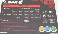 Lepa N400 ATX Netzteil 400 Watt (N400-SA-EU)   #310119