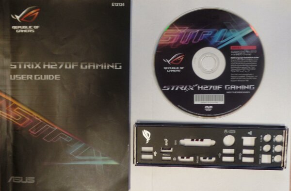 ASUS ROG Strix H270F Gaming - Handbuch - Blende - Treiber CD   #310154