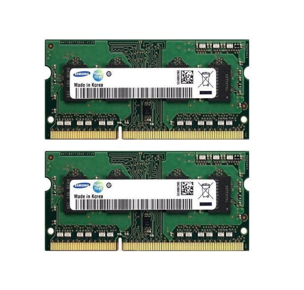 Samsung 4 GB (2x2GB) DDR3-1066 PC3-8500S SO-DIMM M471B5673FH0-CF8   #310886