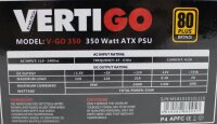 MS-Tech Vertigo V-GO 350 ATX Netzteil 350 Watt 80+   #310913