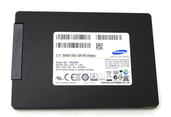 Samsung 840 Pro 256 GB 2.5 Zoll SATA-III 6Gb/s MZ-7PD256M SSD  #310945