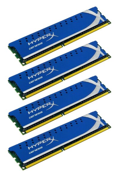 Kingston HyperX 8 GB (4x2GB) DDR3-1600 PC3-12800U KHX1600C9D3K3/6GX   #311144