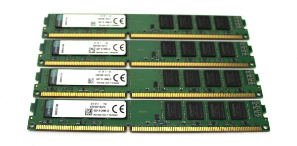 Kingston Value 32 GB (4x8GB) DDR3-1600 PC3-12800U KVR16N11K2/16   #311159