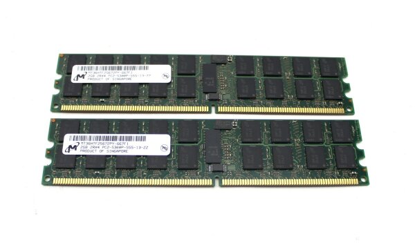 Micron 4 GB (2x2GB) DDR2-667 reg PC2-5300P MT36HTF25672PY-667F1 #311165