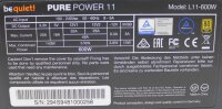 Be Quiet Pure Power 11 (L11-600W) ATX Netzteil 600 W 80+...