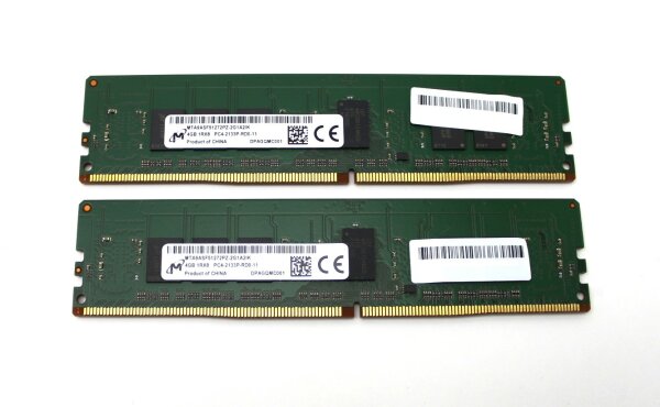 Micron 8 GB (2x4GB) DDR4-2133 reg PC4-17000R MTA9ASF51272PZ-2G1A2IK   #311579
