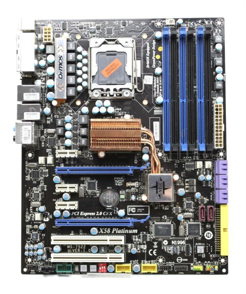 MSI X58 Platinum MS-7522 VER:2.0 Intel X58 Mainboard ATX Sockel 1366