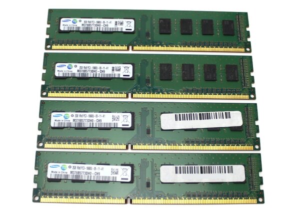 Samsung 8 GB (4x2GB) DDR3-1333 PC3-10600U M378B5773DH0-CH9   #311609