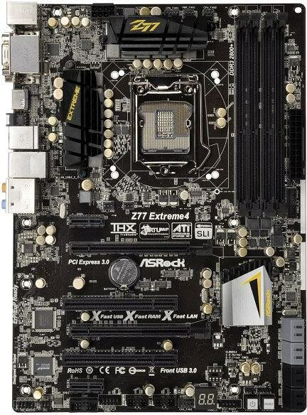ASRock Z77 Extreme4  Intel Z77 Mainboard ATX Sockel 1155 Refurbished   #311904