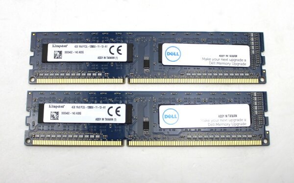 Kingston 8 GB (2x4GB) DDR3L-1600 PC3L-12800U 9995402   #311942