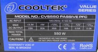 Cooltek Value CVS550 ATX Netzteil 550 W    #312123